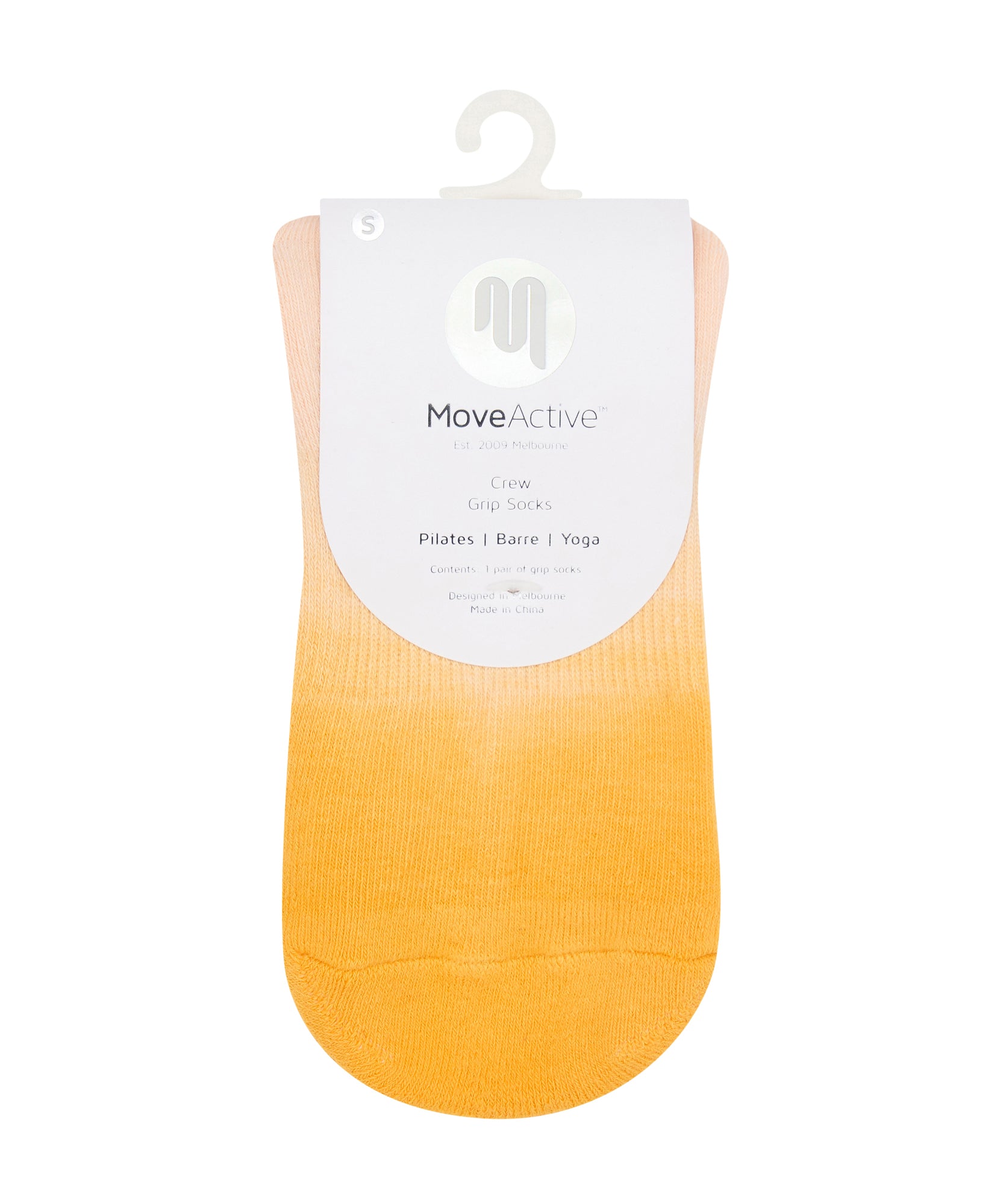 Crew Non Slip Grip Socks - Mimosa Sorbet Ombré