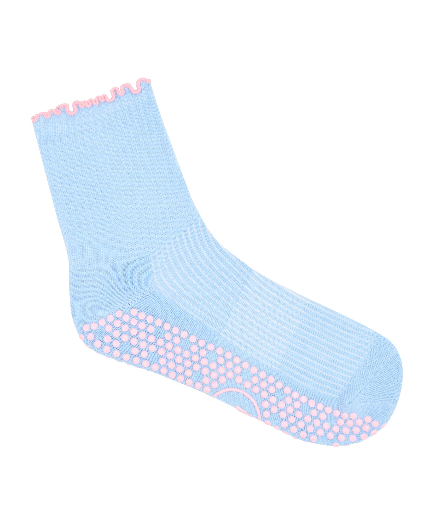 Crew Non Slip Grip Socks - Vintage Baby Blue