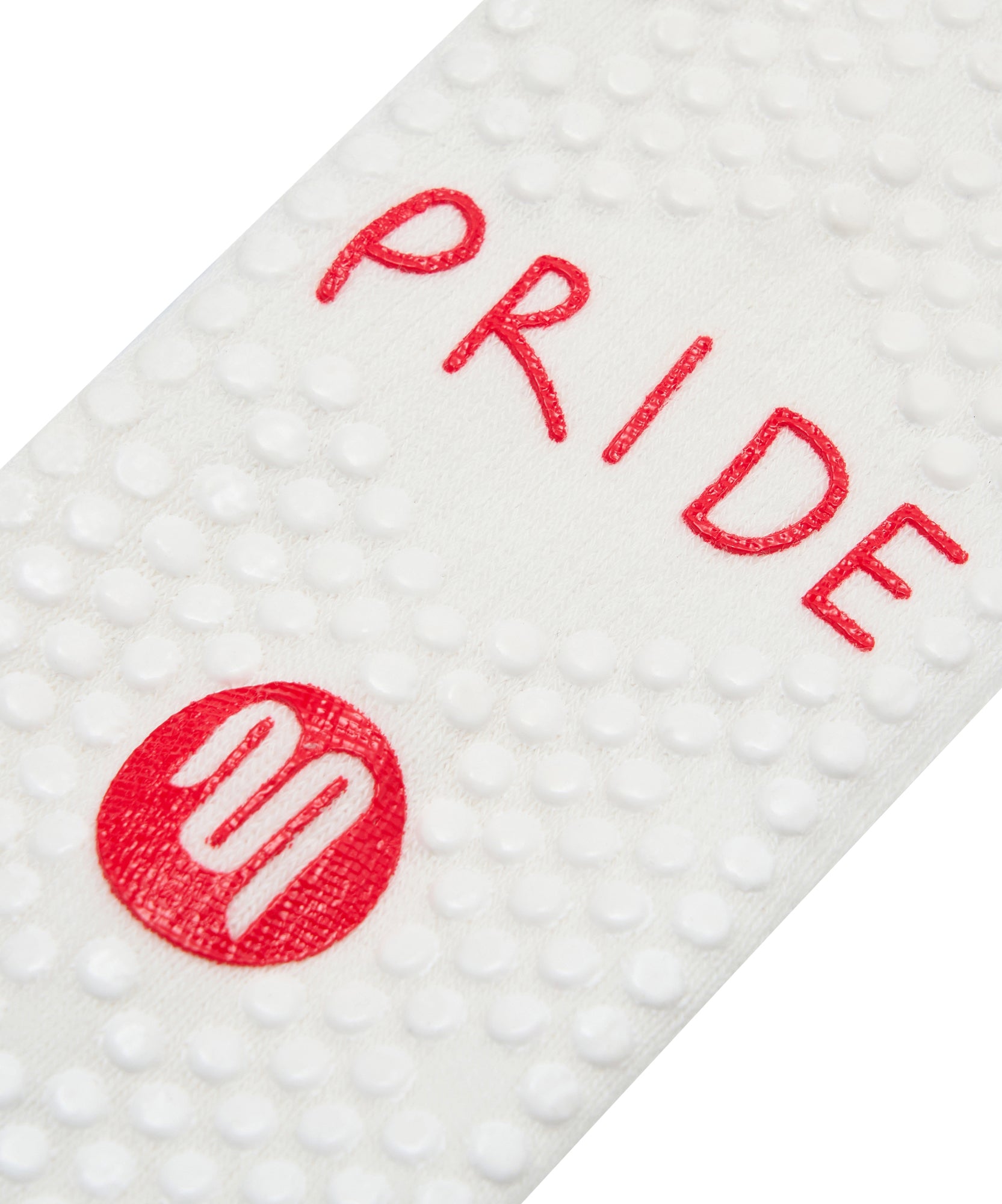Crew Non Slip Grip Socks - Signature Rainbow Ivory