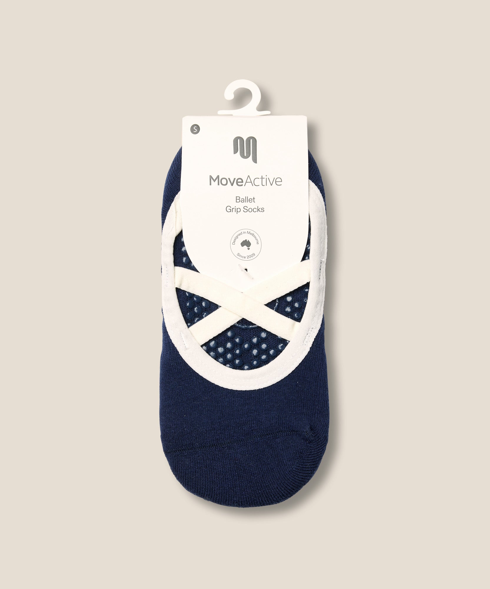 Ballet Grip Socks - Cross Navy