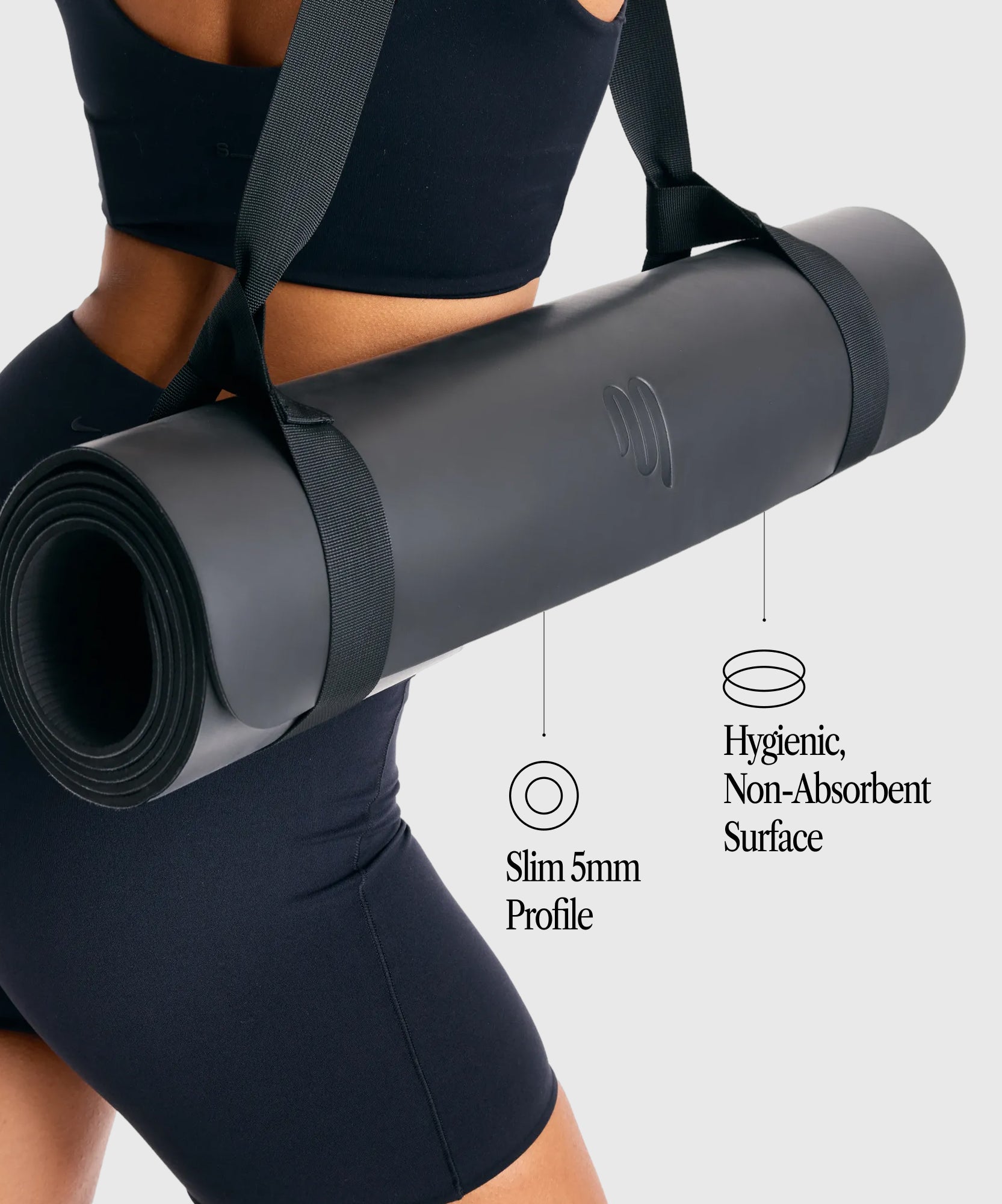 Lightweight Yoga Mat - Black