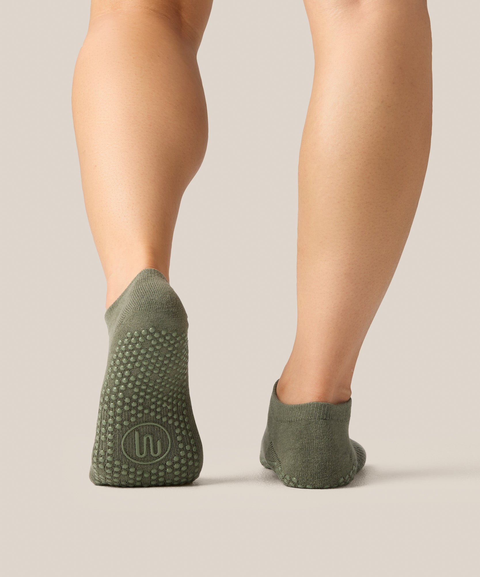 Low Rise Grip Socks - Khaki