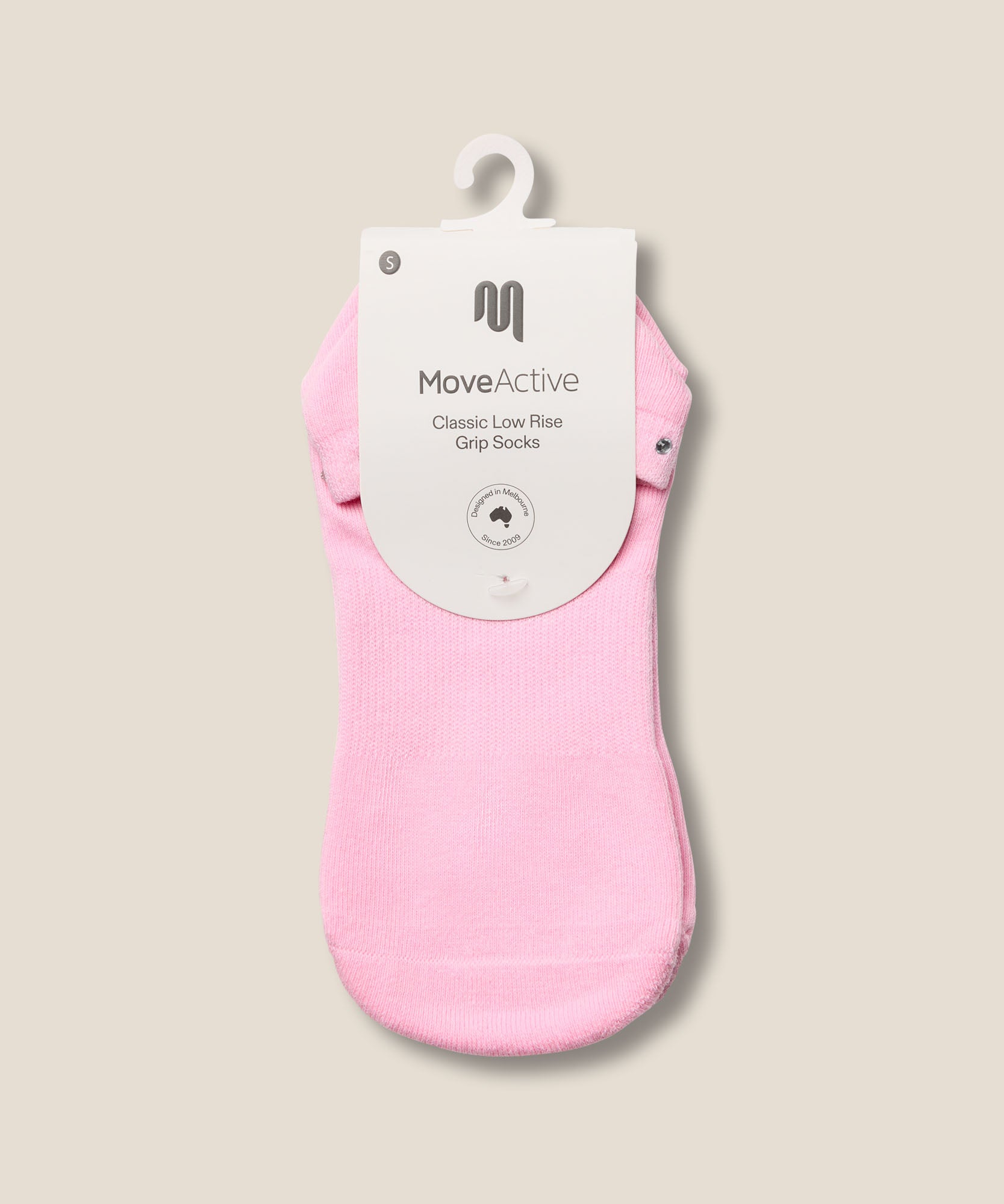 Low Rise Grip Socks - Gem Pink