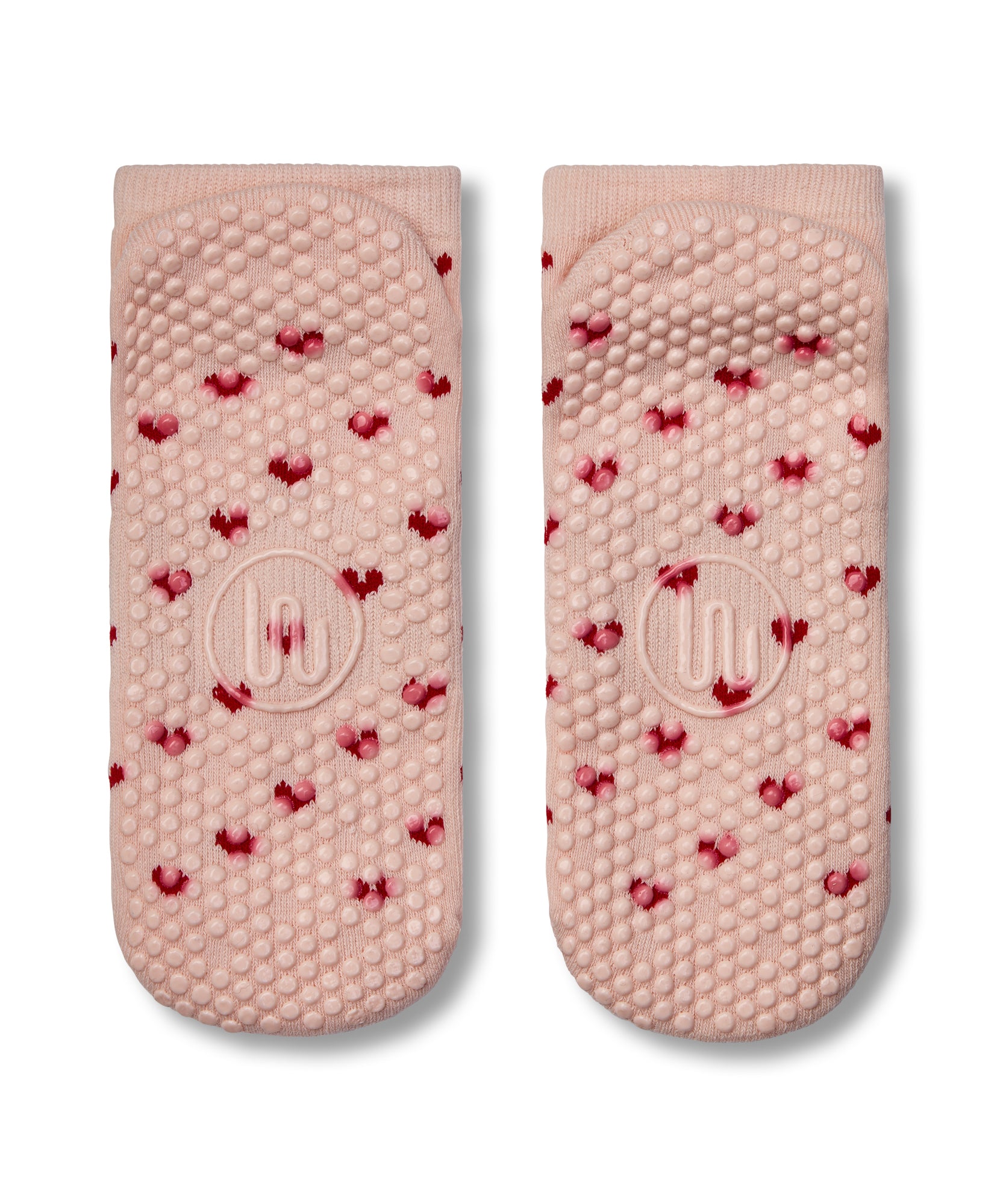 Classic Low Rise Grip Socks - Pink Heart