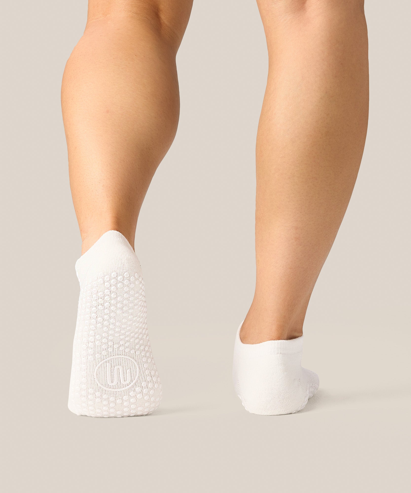 Low Rise Grip Socks - Ivory