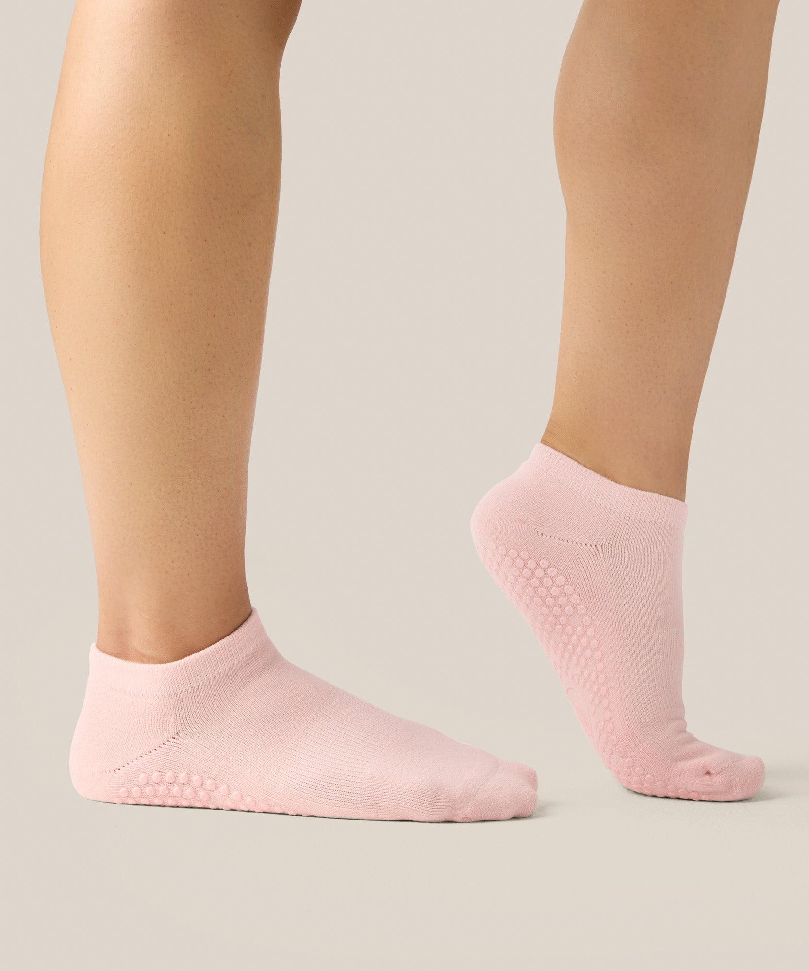 Low Rise Grip Socks - Sweet Pink