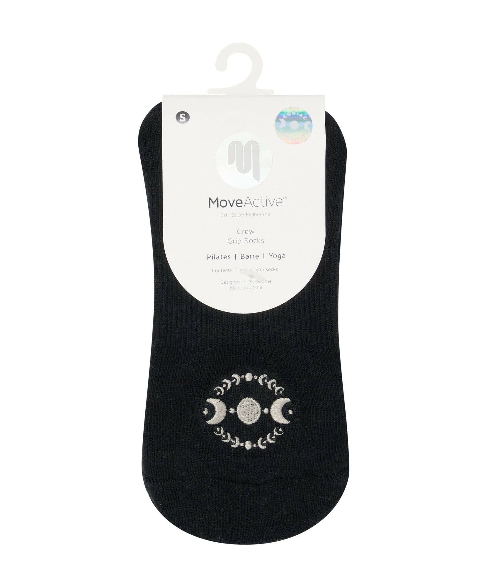 Crew Non Slip Grip Socks - Solar Eclipse.