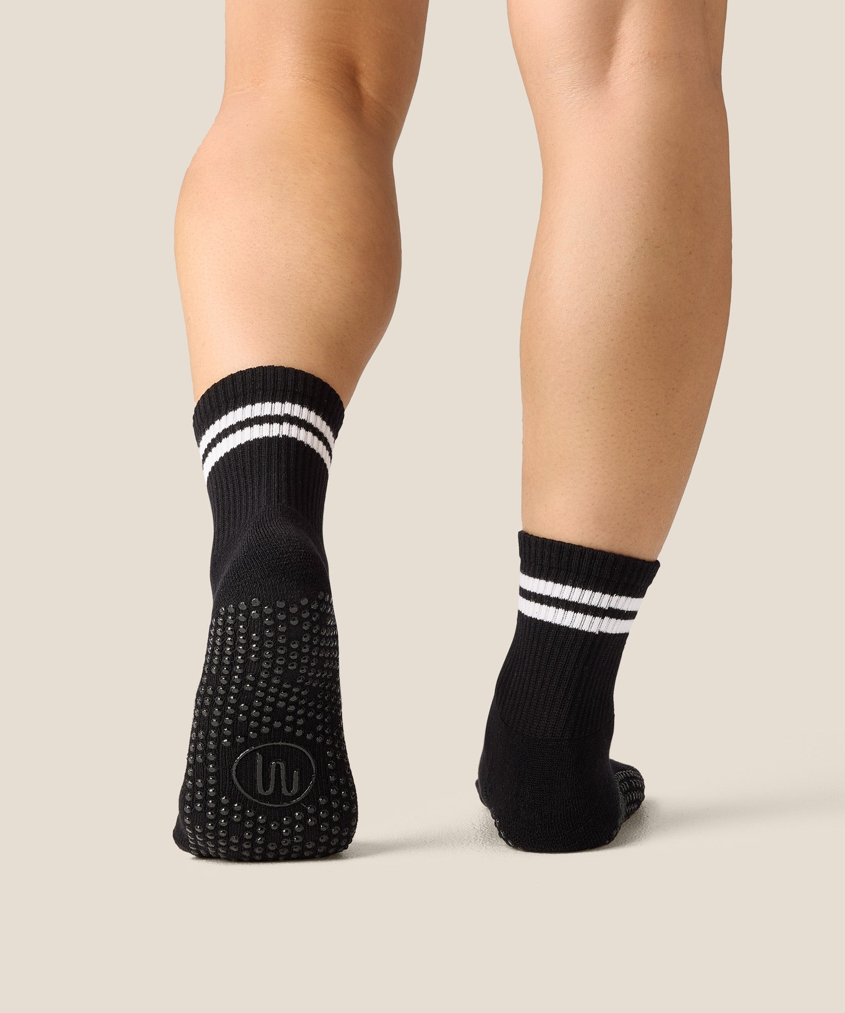 Crew Grip Socks - Sporty Stripe Black