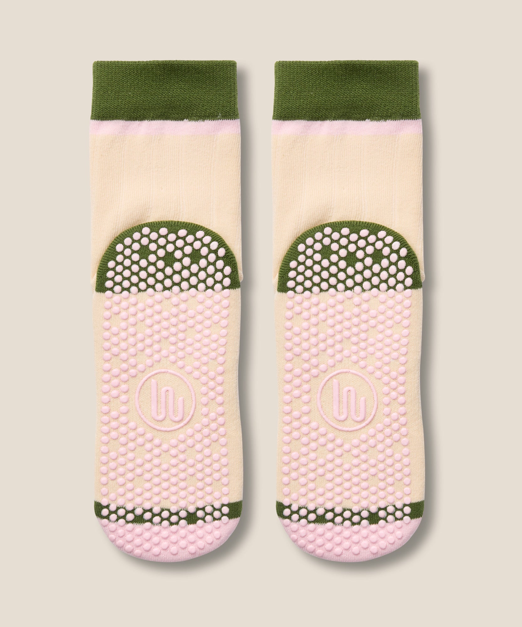 Crew Grip Socks - Cottage Stripe