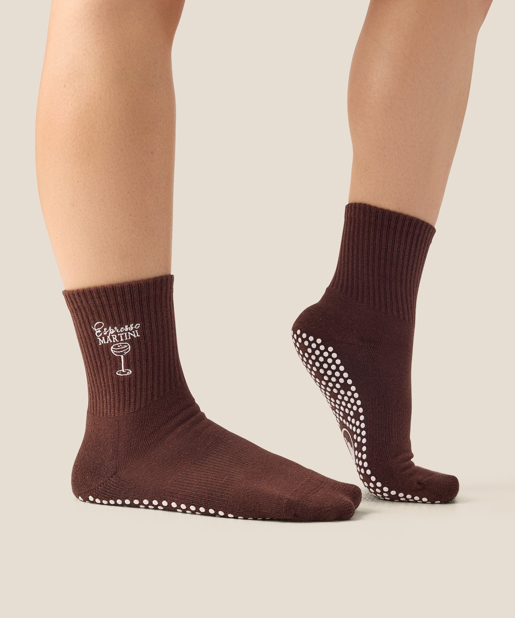 Crew Grip Socks - Espresso Martini