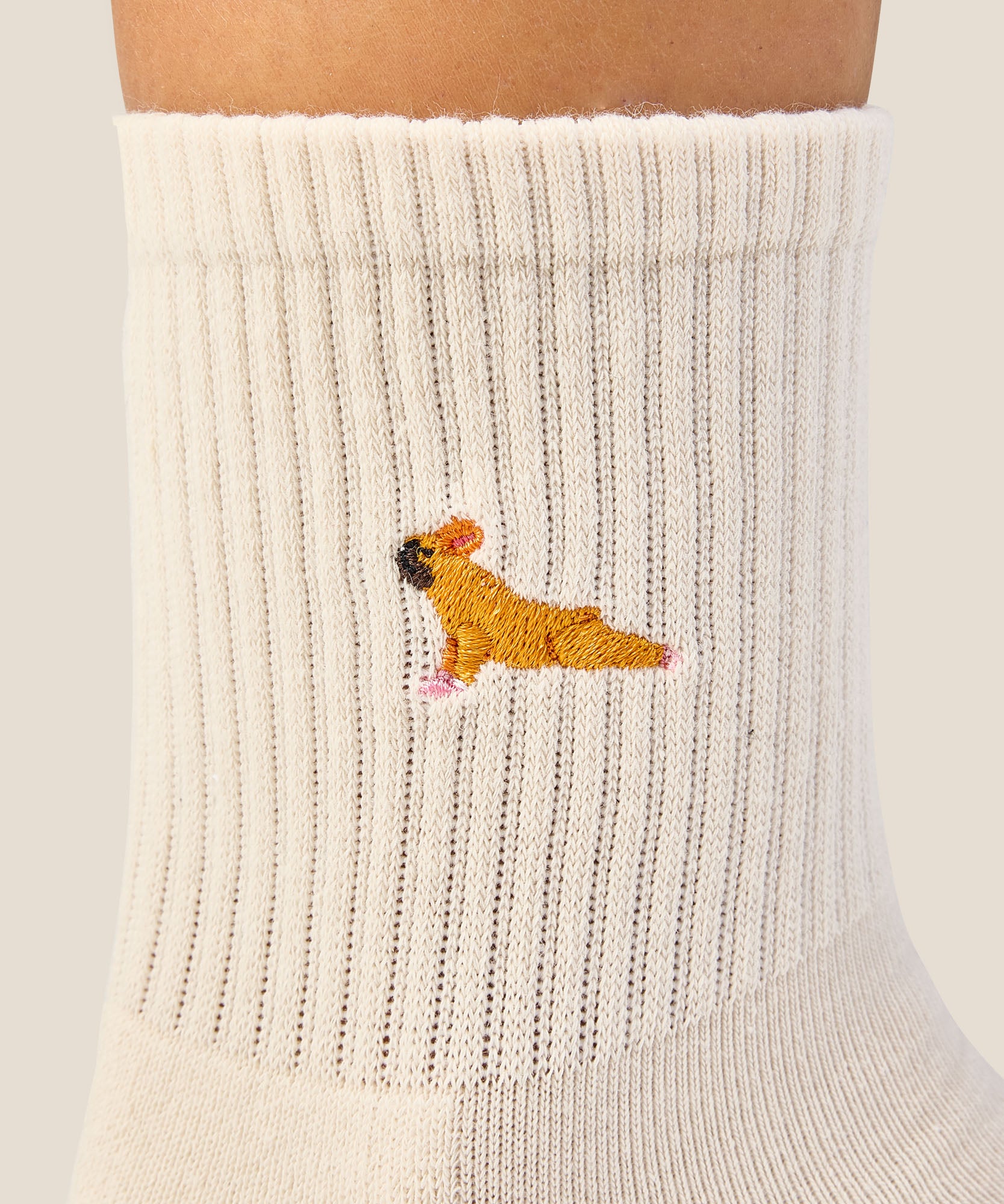 Crew Grip Socks - Pug Oat