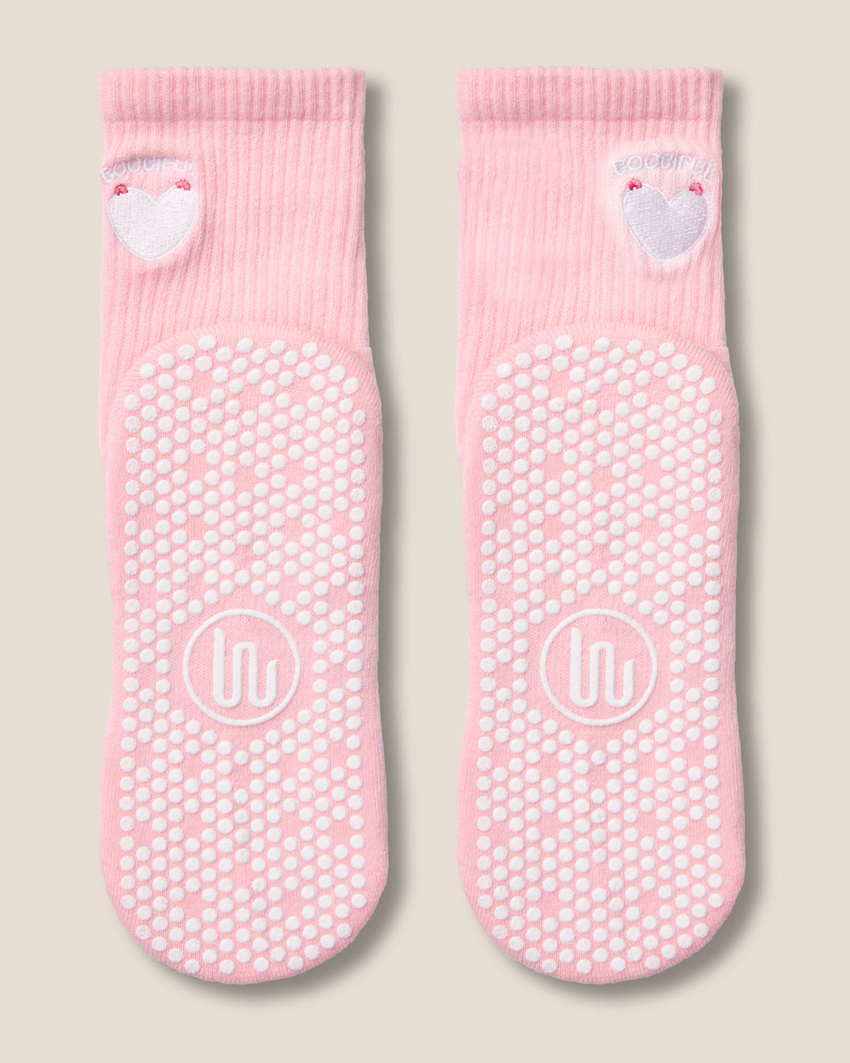 Crew Grip Socks - Boobiful Pink