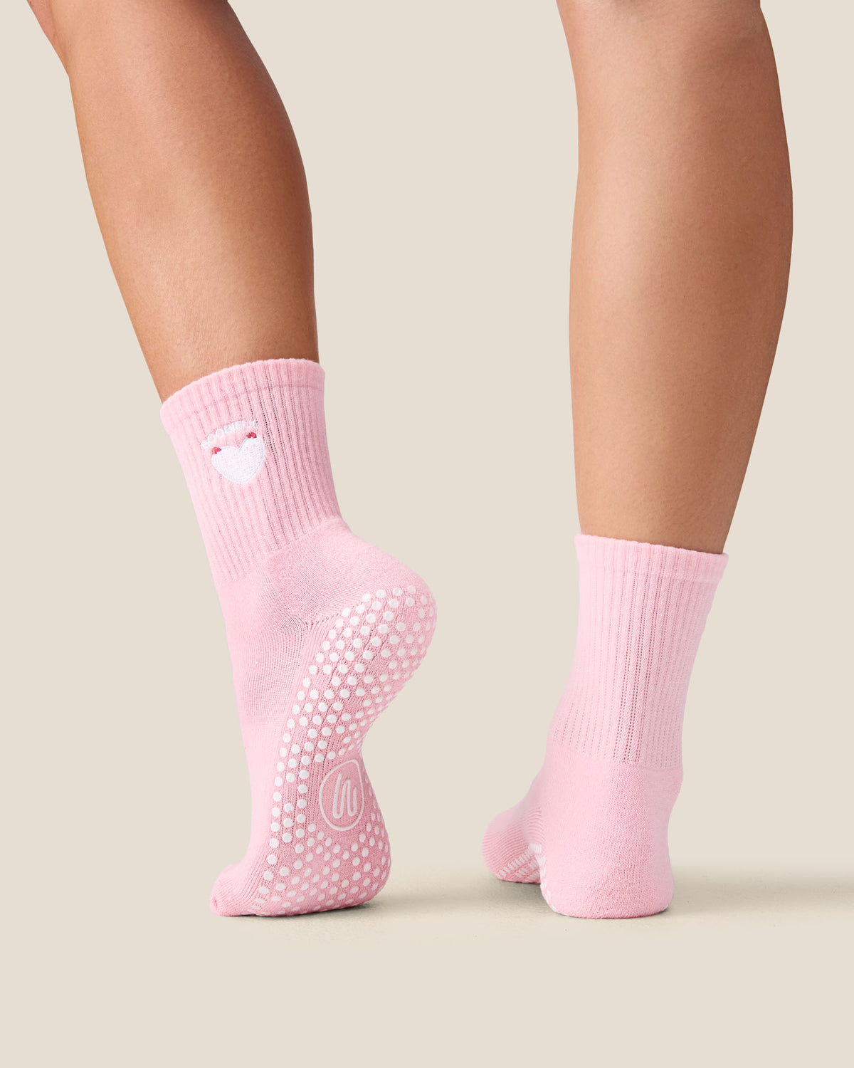 Crew Grip Socks - Boobiful Pink