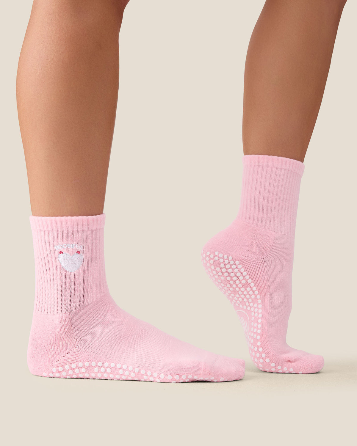 Crew Grip Socks - Boobiful Pink