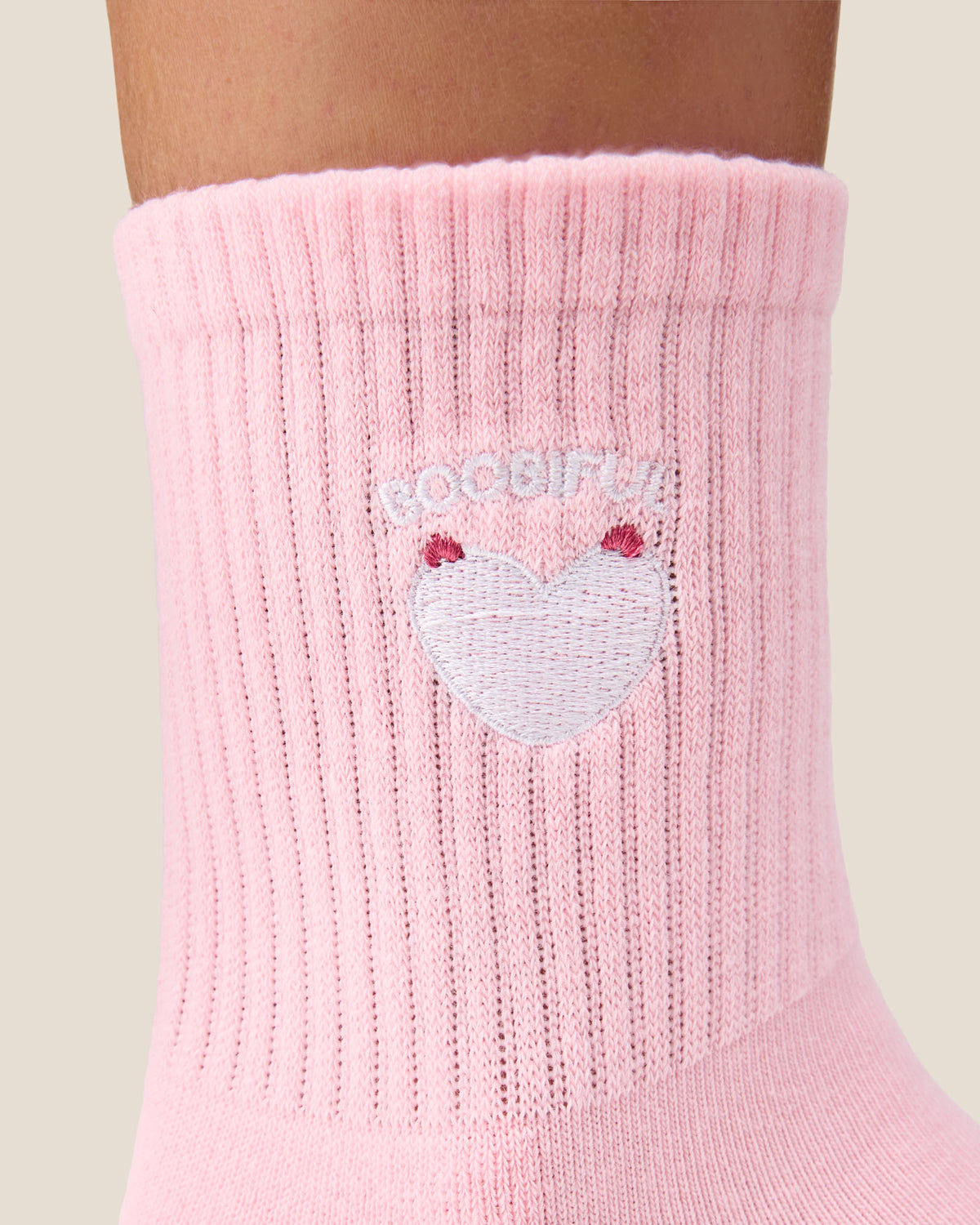 Crew Grip Socks - Boobiful Pink