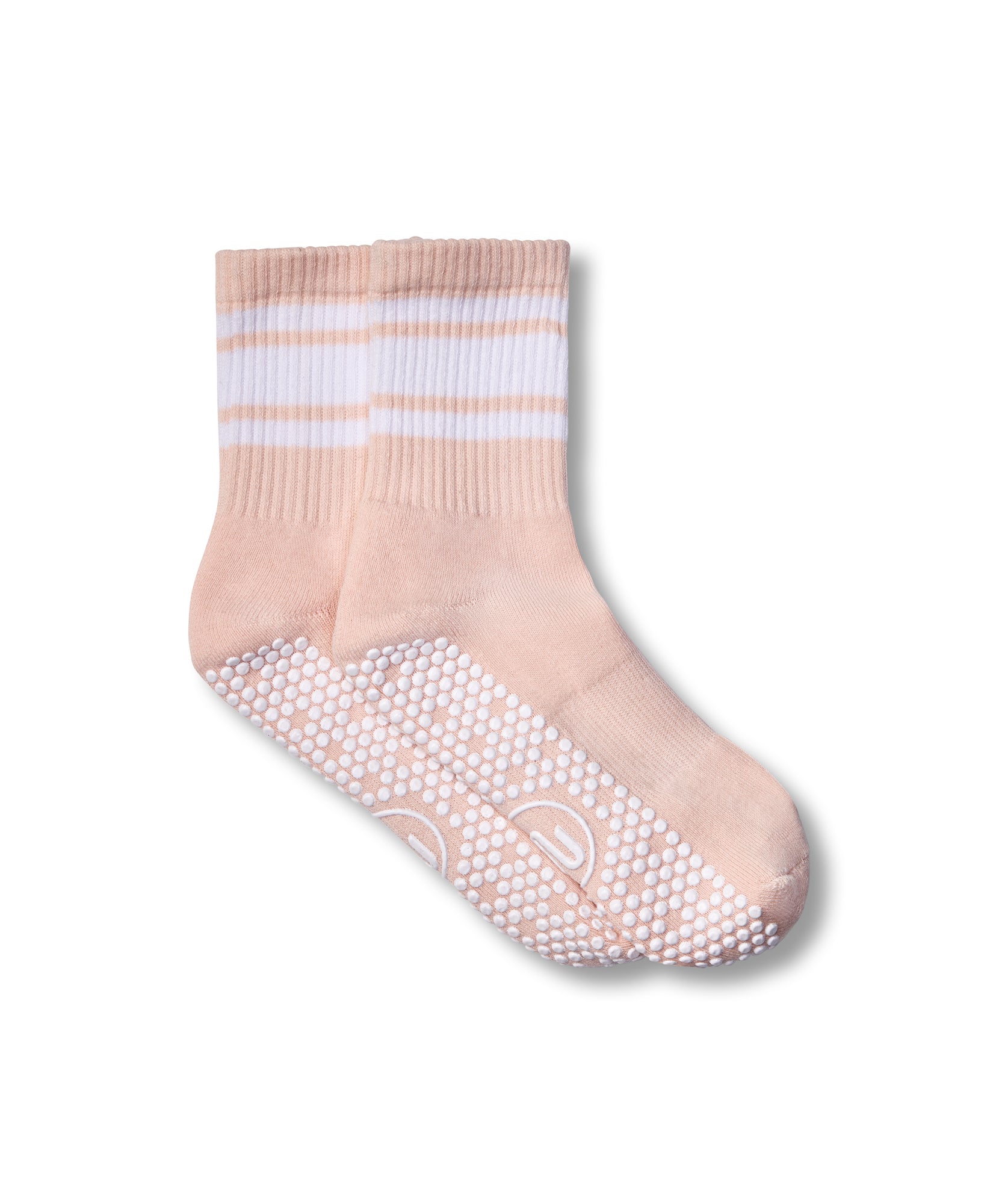 Crew Non Slip Grip Socks - Pink Stripe