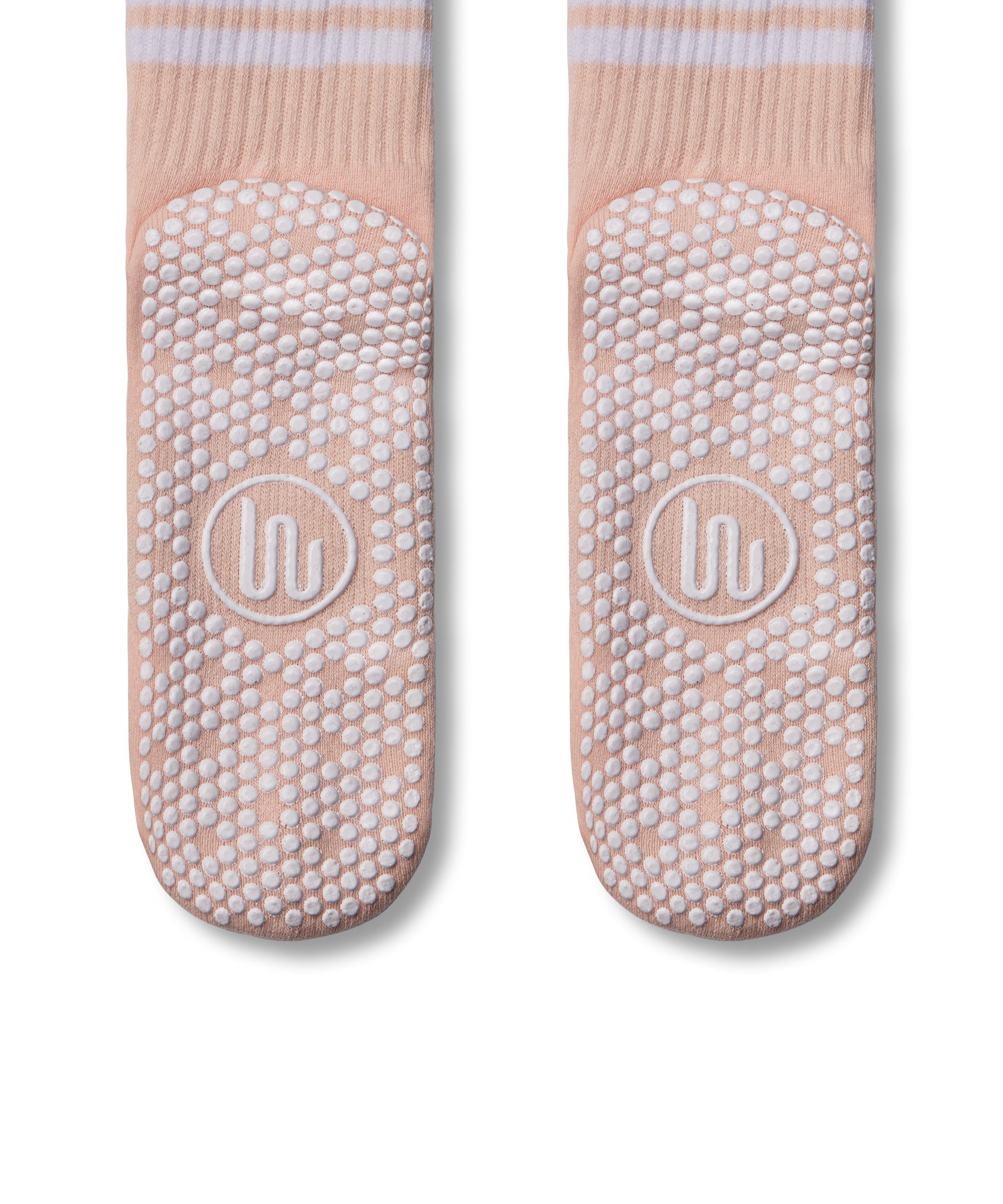 Crew Non Slip Grip Socks - Pink Stripe