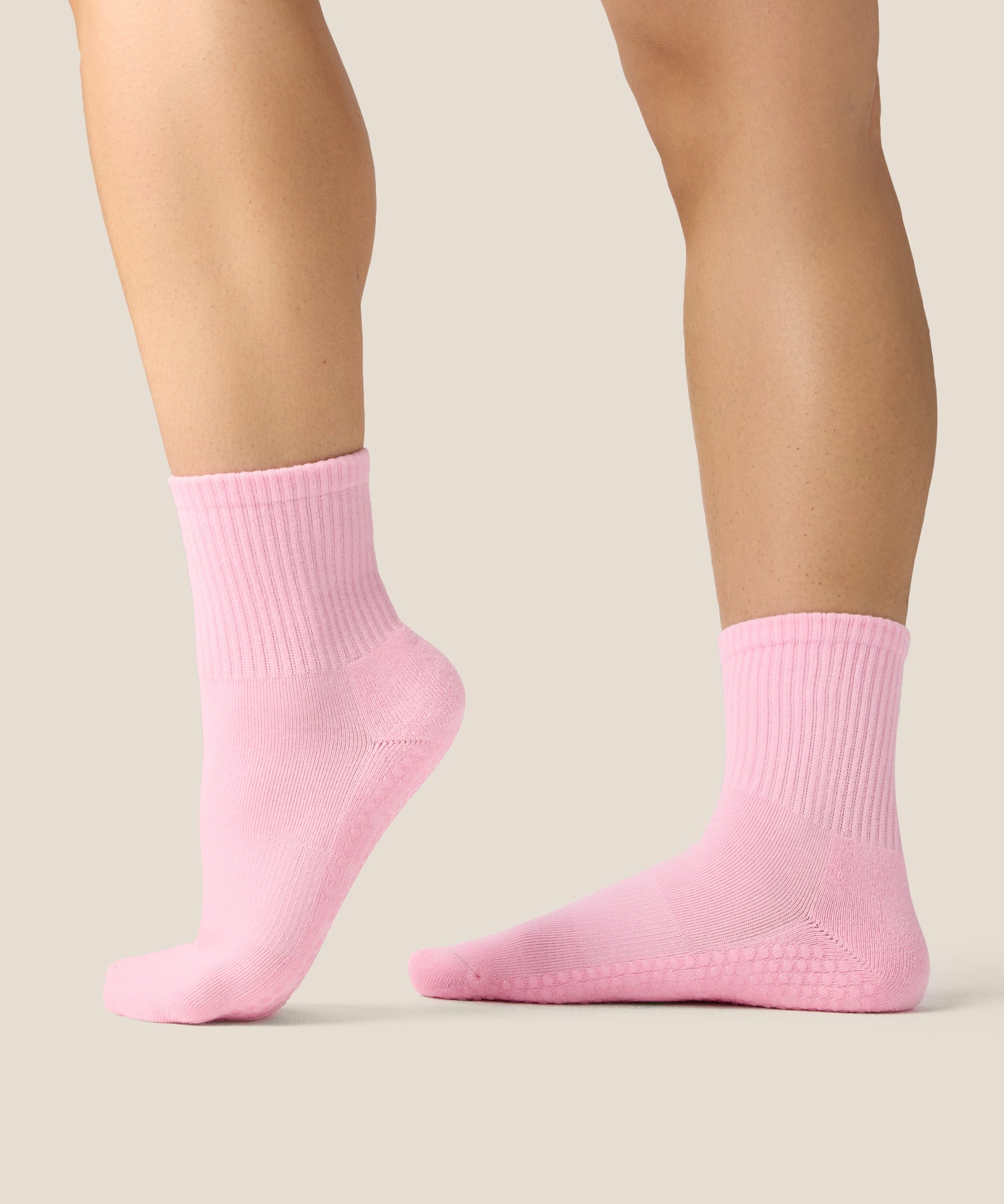 Crew Grip Socks - Darling Bow Pink