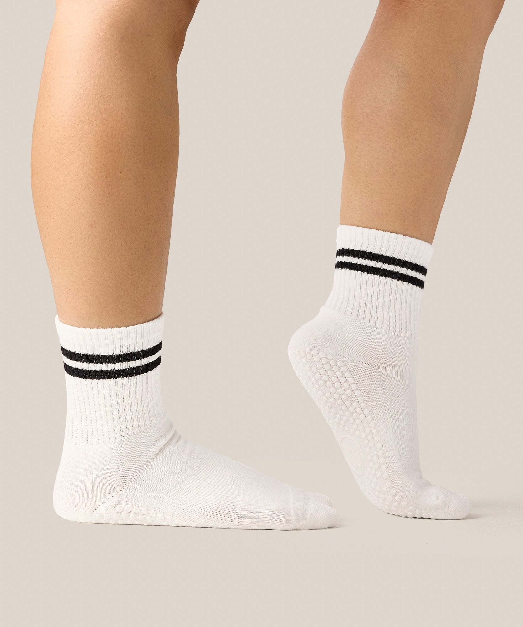 Crew Grip Socks - Sporty Stripe Ivory