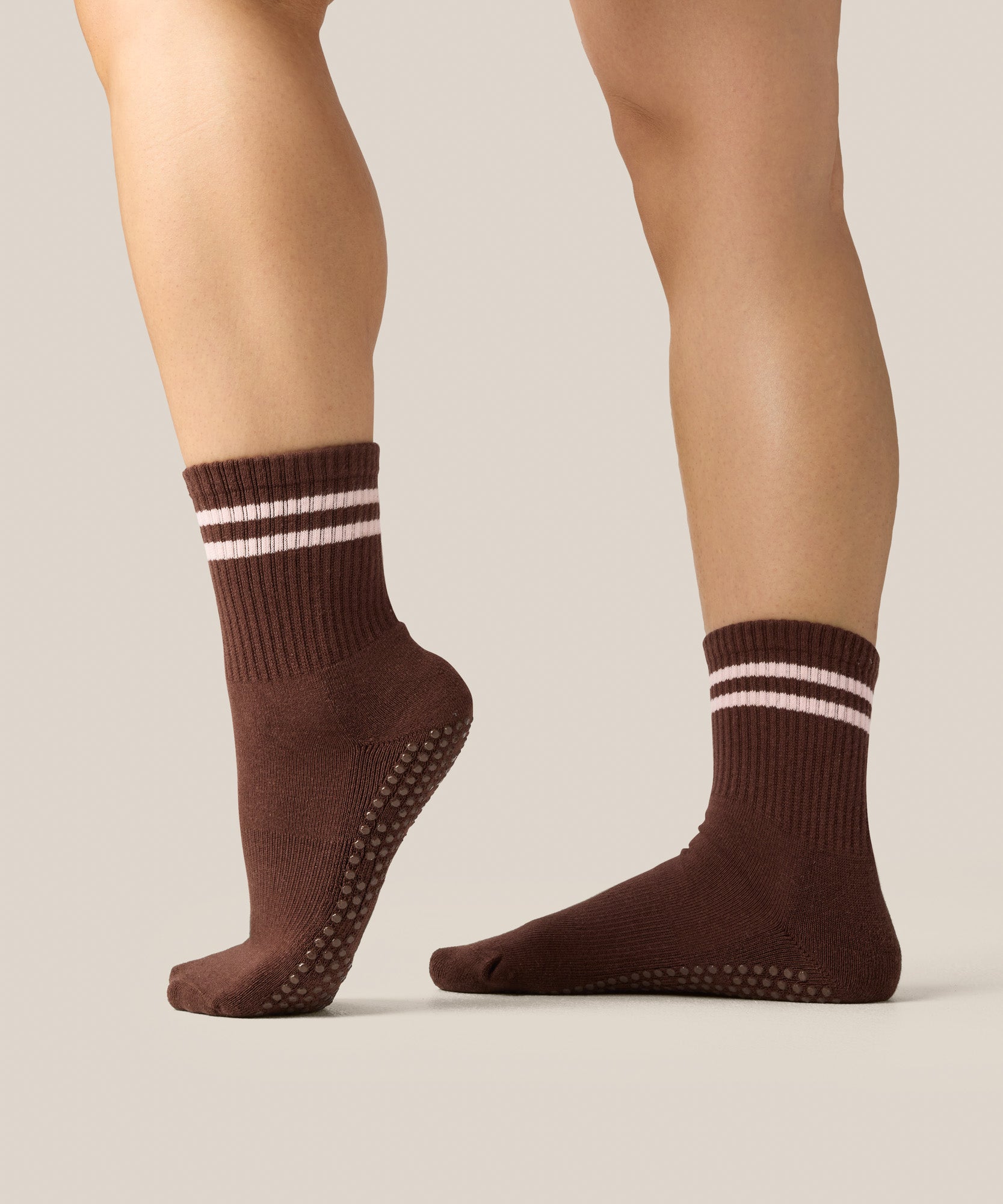 Crew Grip Socks - Sporty Stripe Espresso
