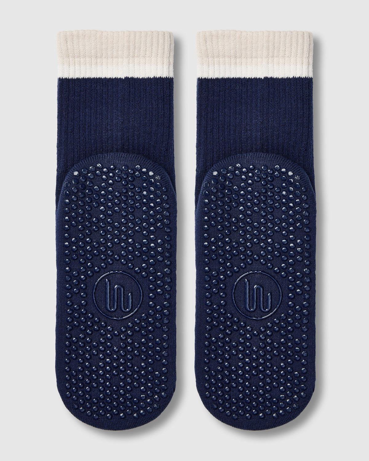 Crew Grip Sock - Block Stripes Ink & Oat