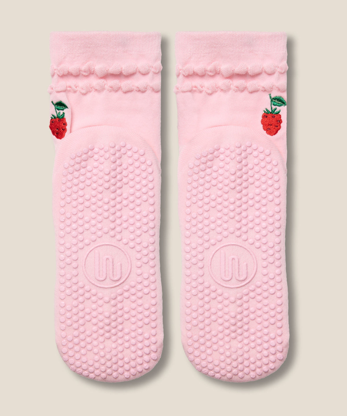 Crew Grip Socks - Raspberry Ruffle Pink