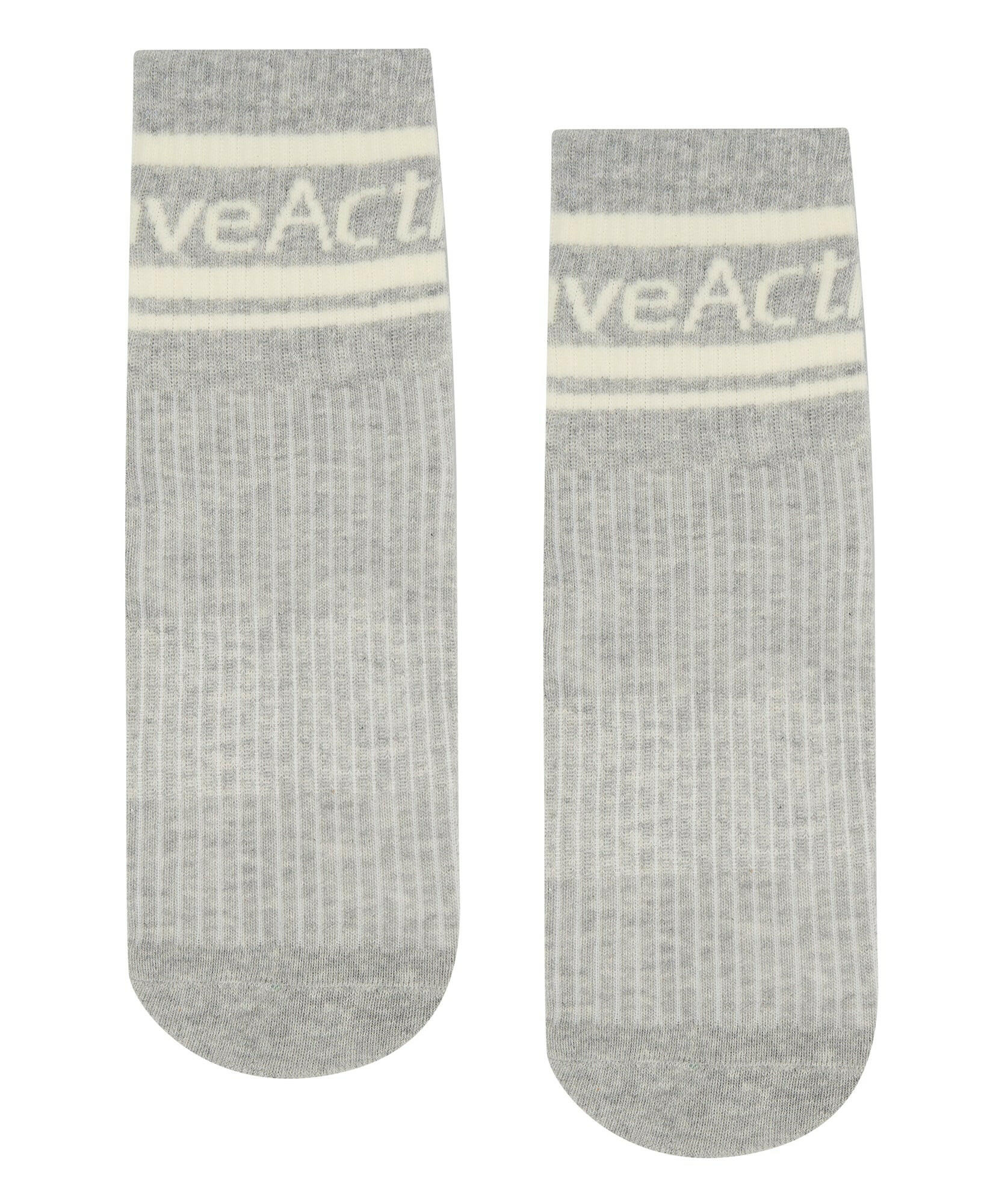 Crew Non Slip Grip Socks - Foundation Grey Marle.