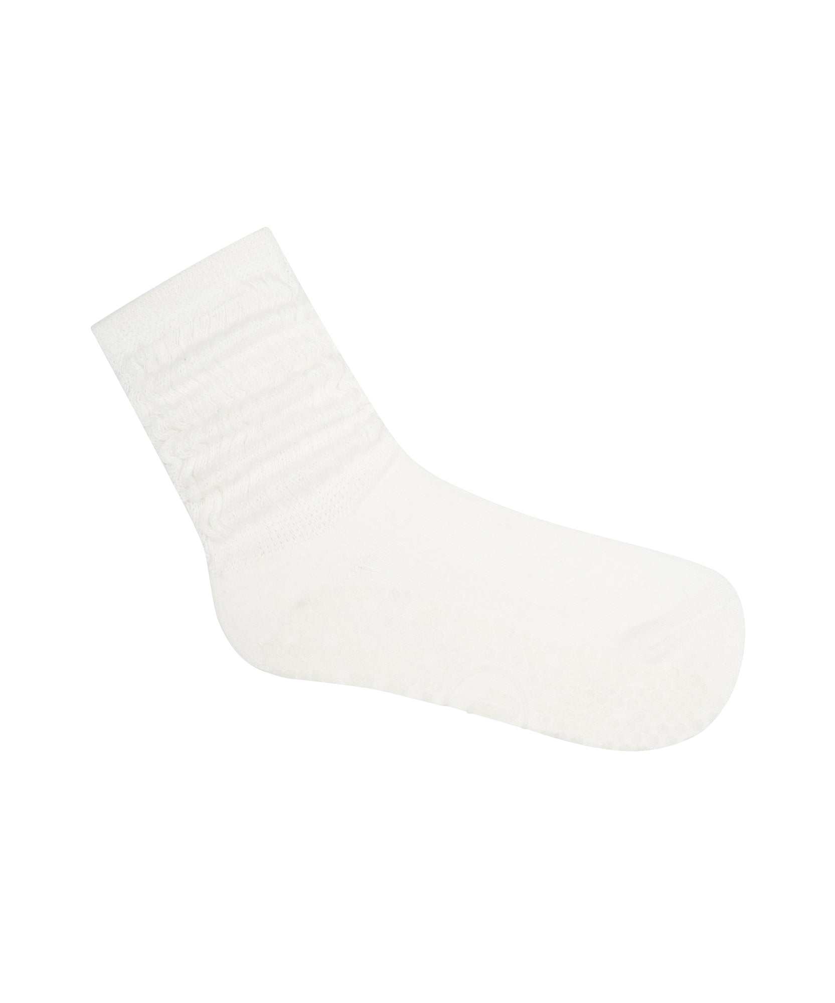 Scrunch Non Slip Grip Socks - Ivory.