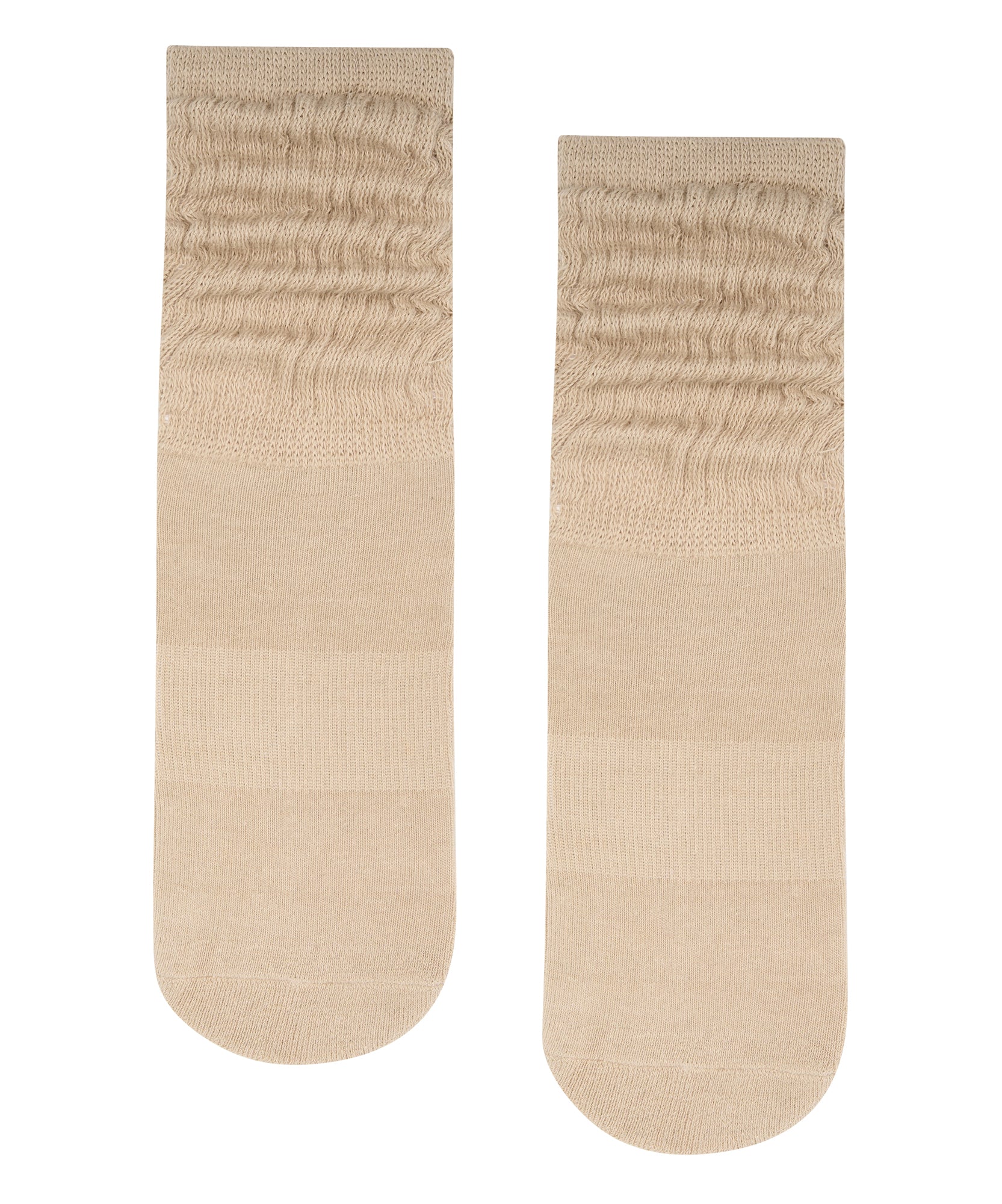 Scrunch Non Slip Grip Socks - Latte.