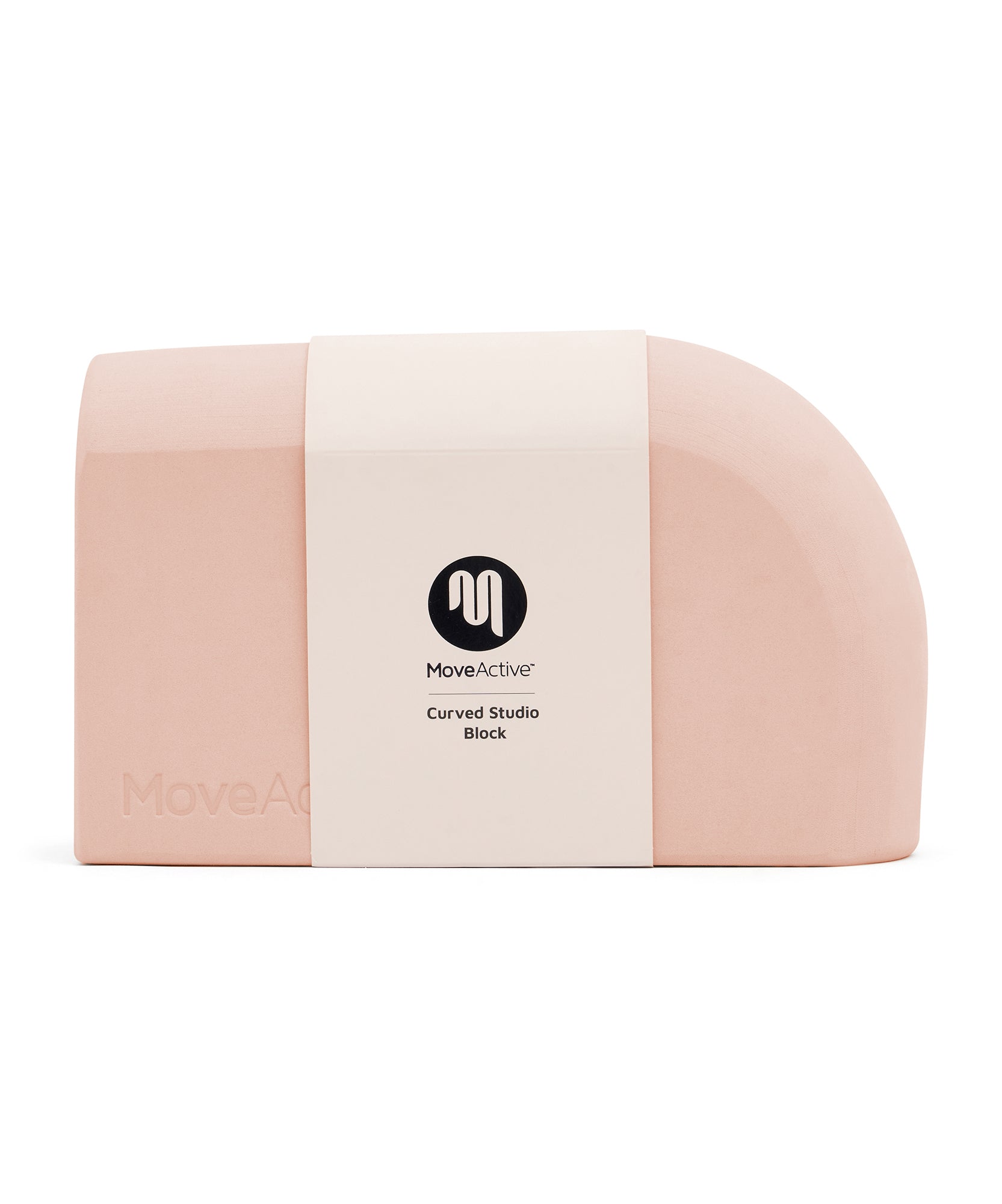 Curved Yoga Block - Soft Pink