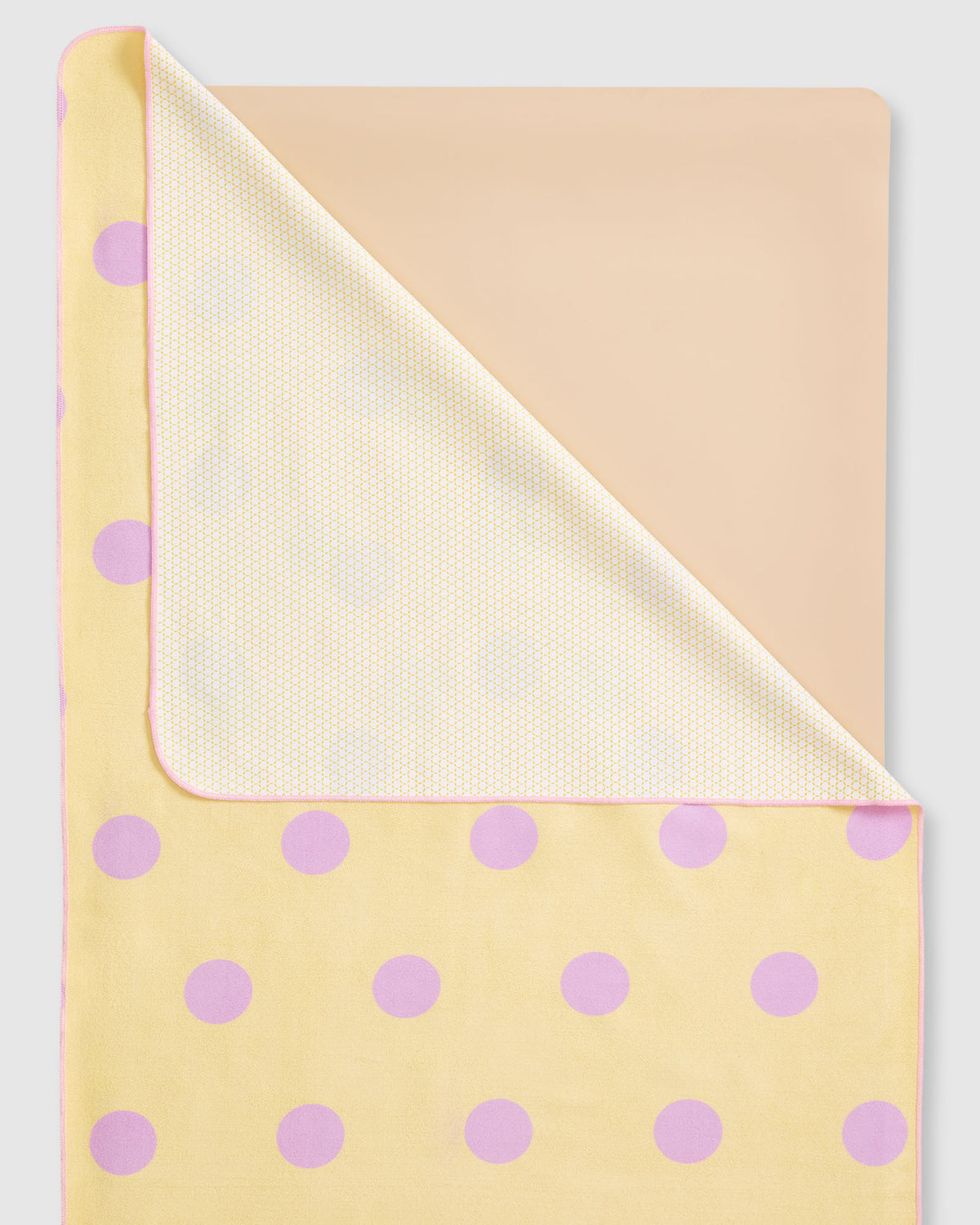Mat Grip Towel - Polka Dot Butter + Pink