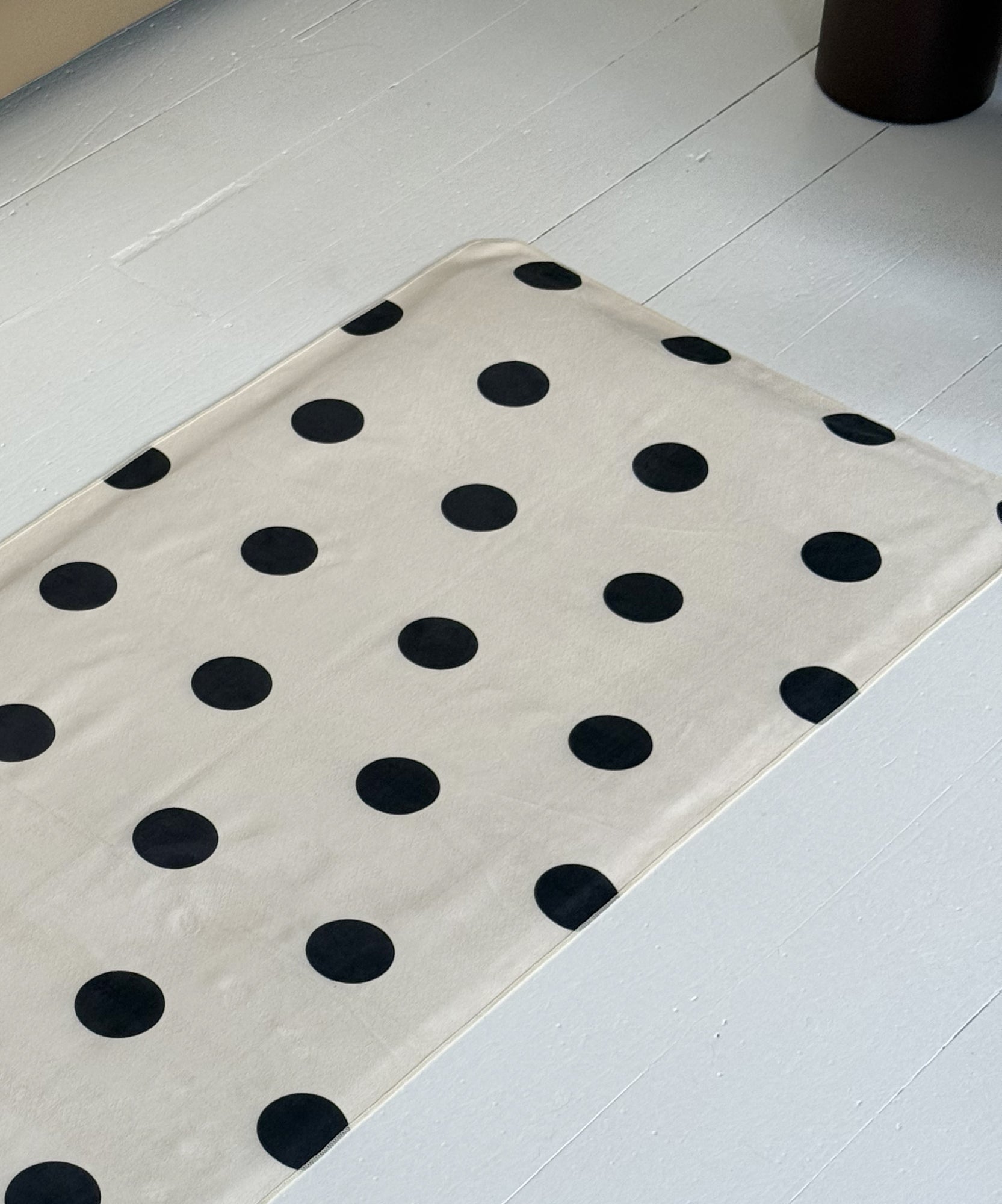 Mat Grip Towel - Polka Dot Cream