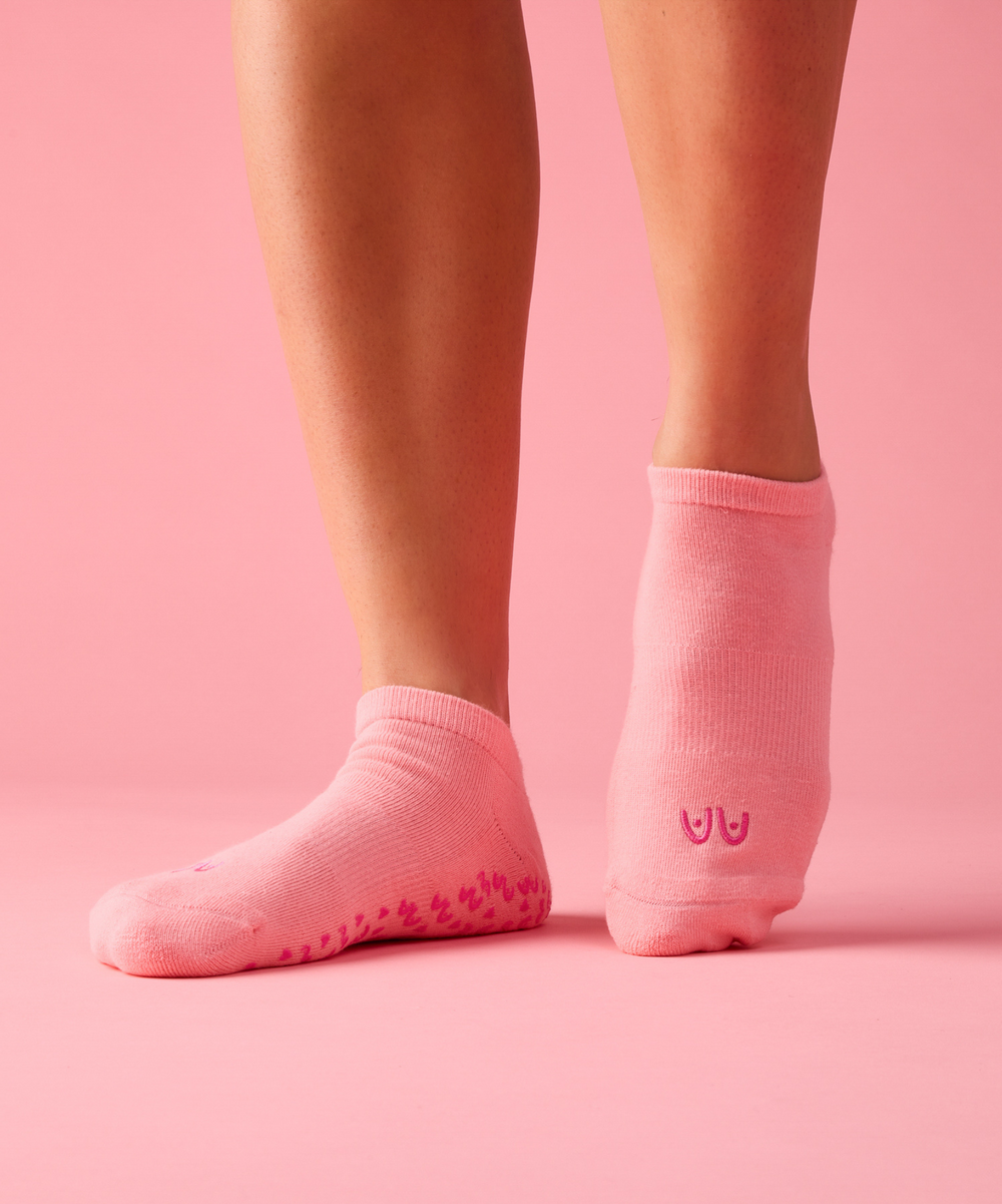 Low Rise Grip Socks | Power in Pairs Pink | MoveActive