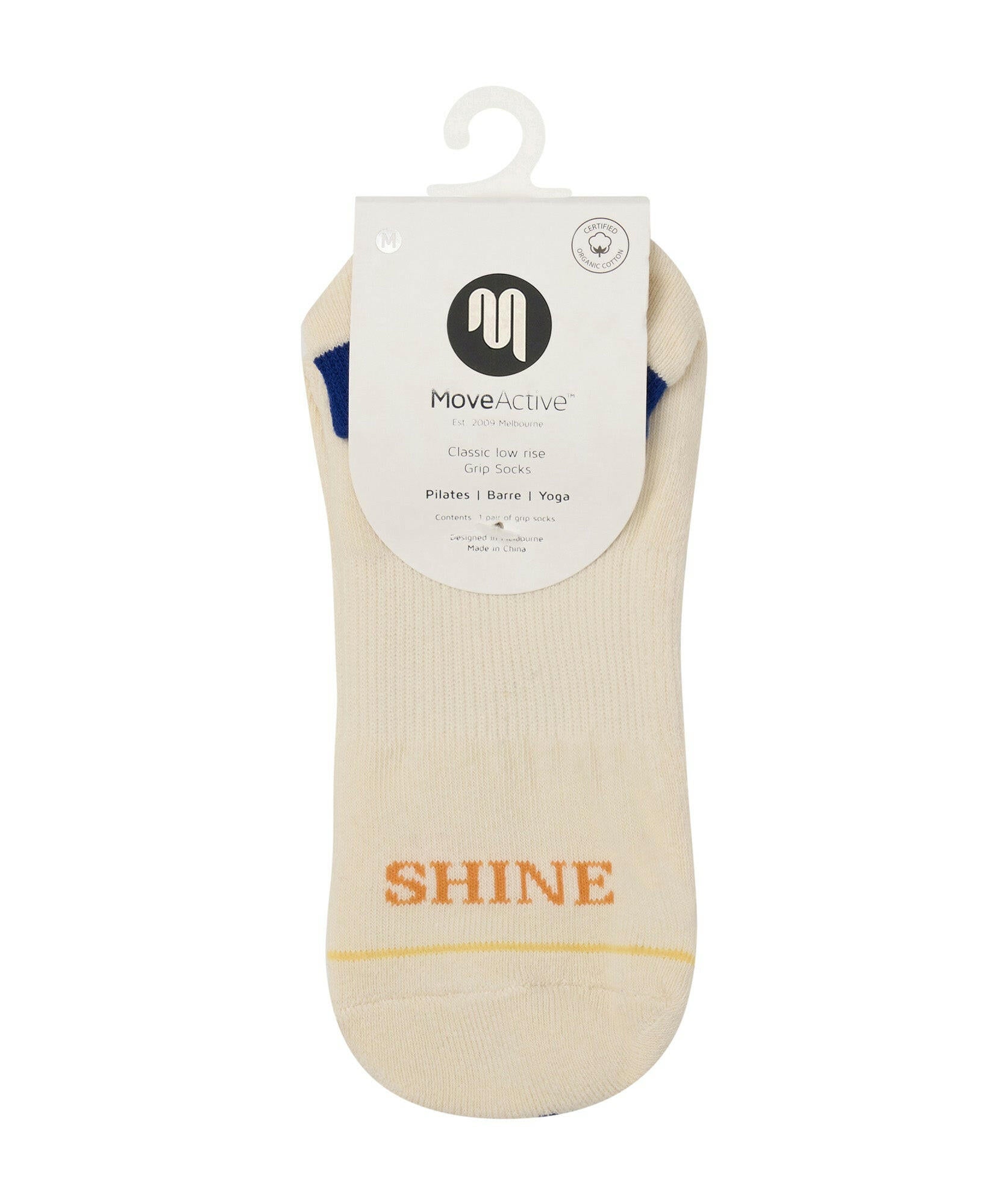 Classic Low Rise Grip Socks - Rise & Shine Vanilla.