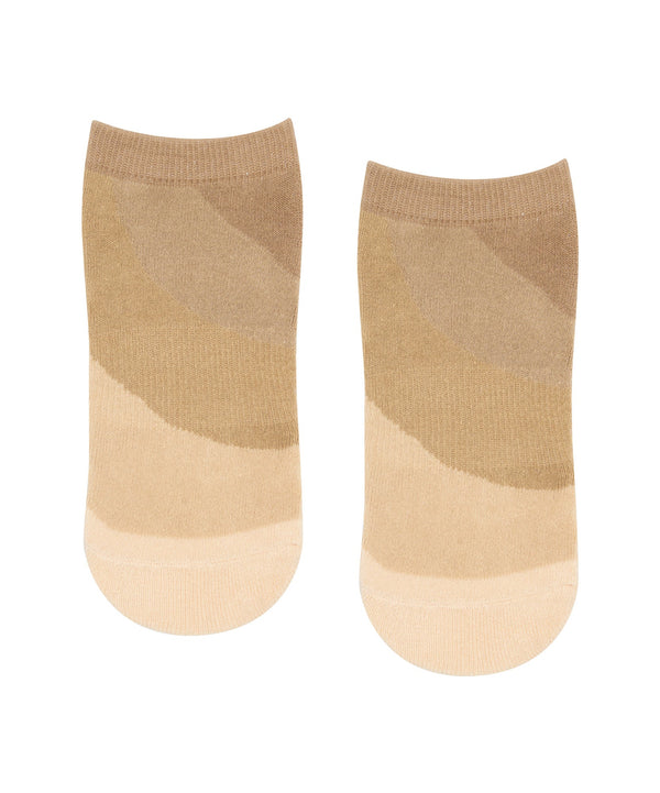 Classic Low Rise Grip Socks - Sand Stone