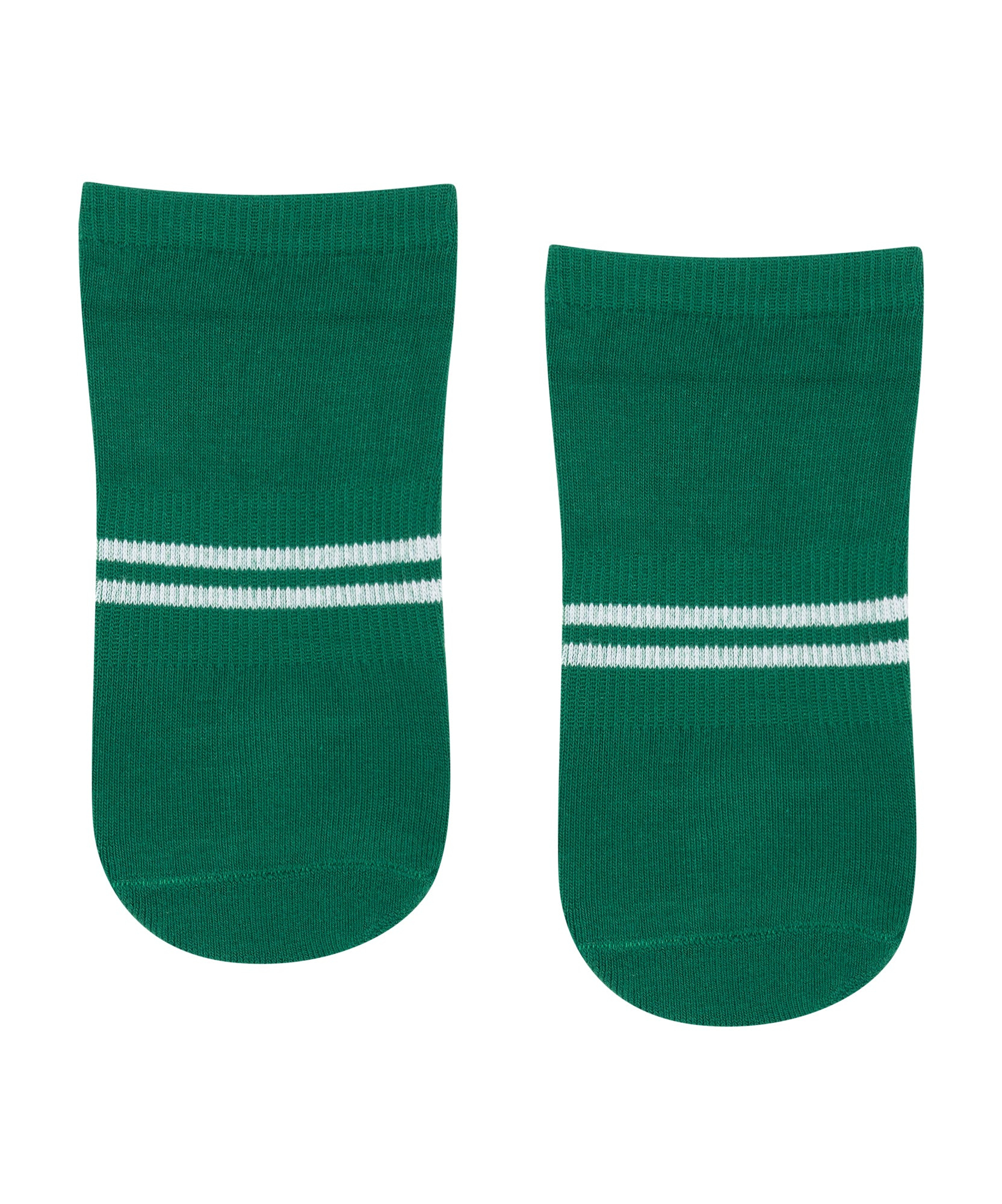 Classic Low Rise Grip Socks - Emerald Stripe