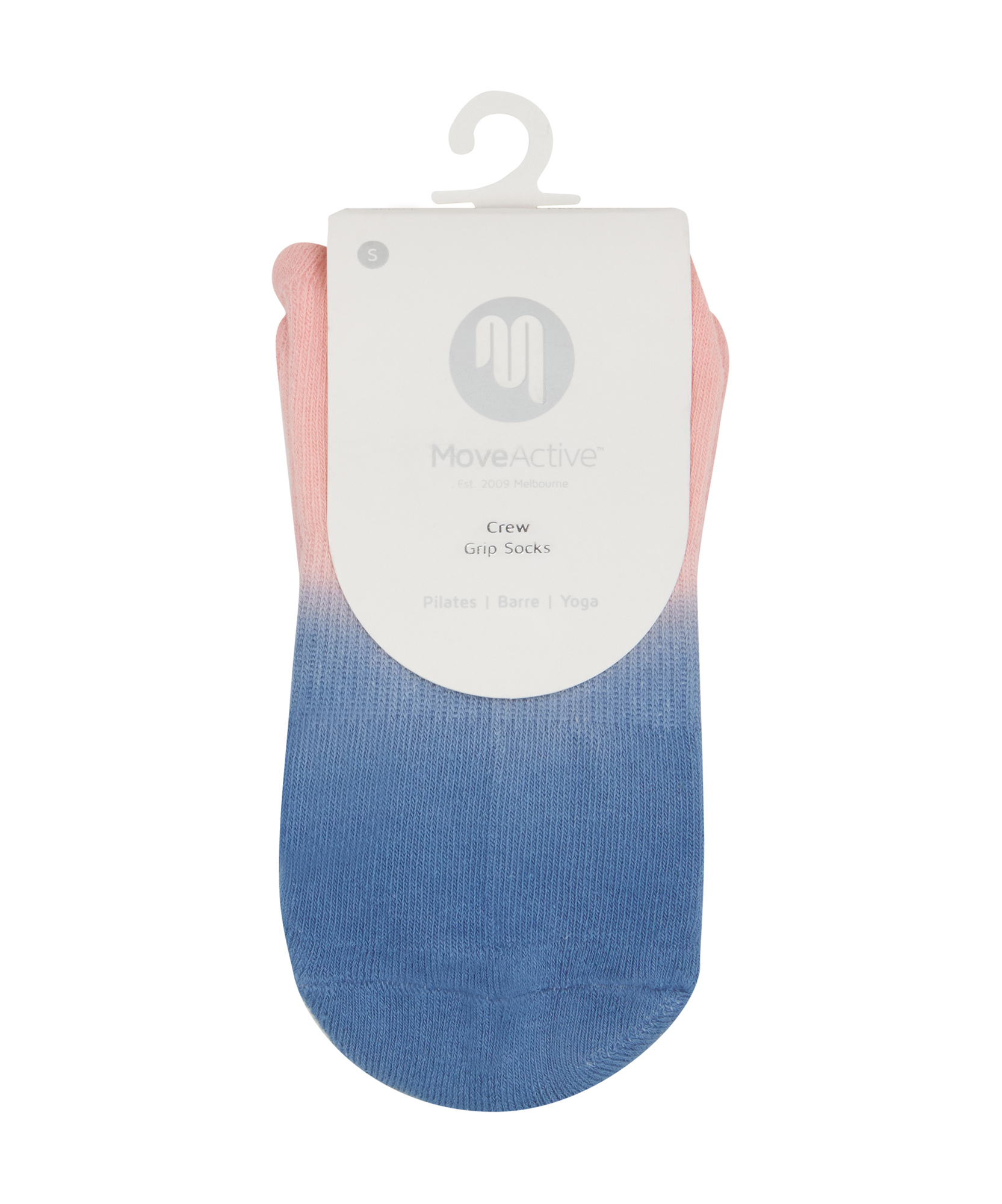 Crew Non Slip Grip Socks - Berry Sorbet Ombré.