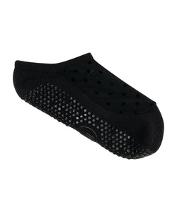 Luxe Mesh Low Rise Non Slip Grip Socks - Spotty Mesh Black