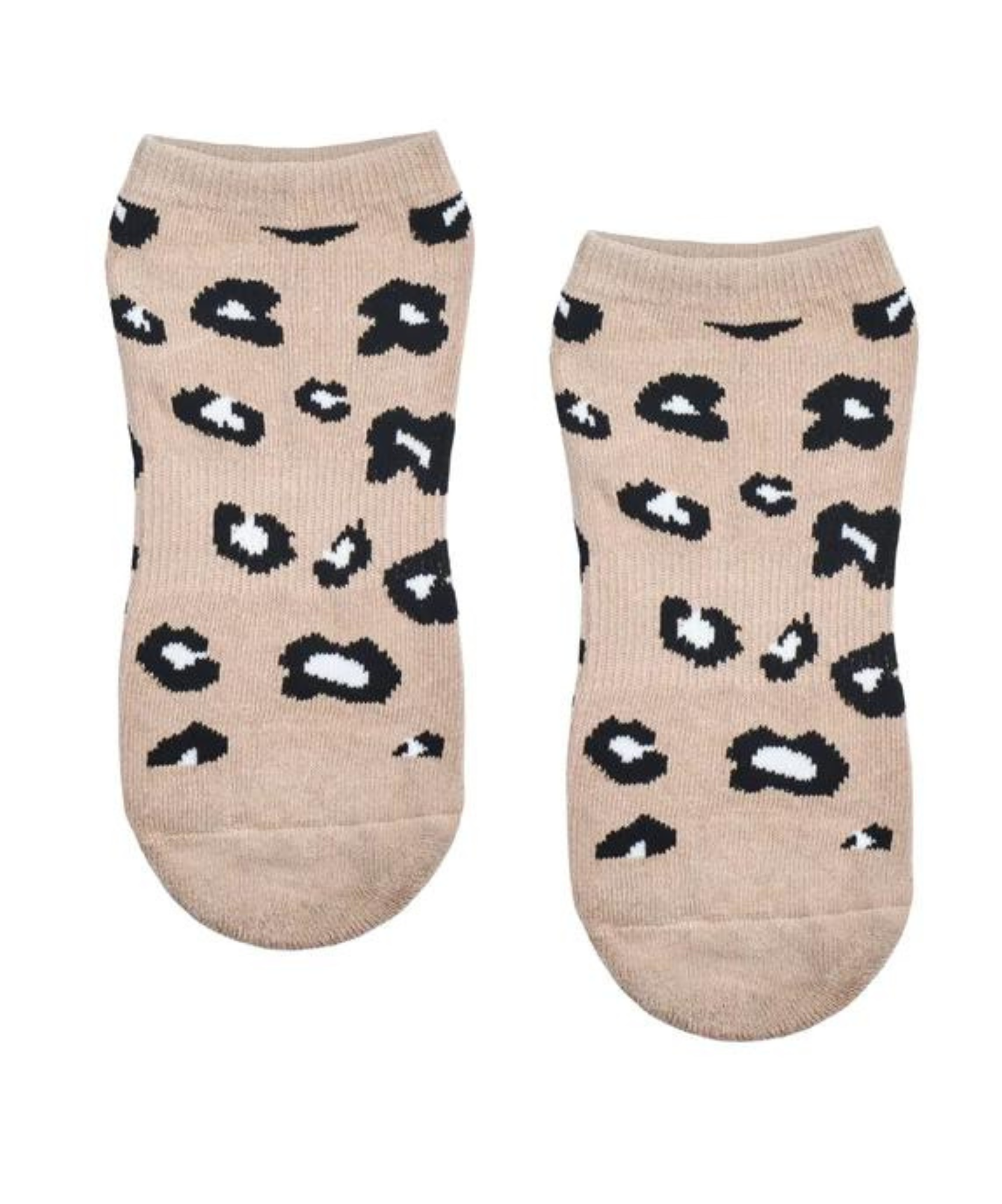 Classic Low Rise Grip Socks - Cheetah Nude.