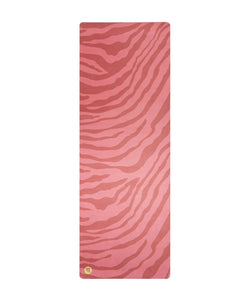 Luxe Recycled Yoga Mat - Burnt Orange Zebra